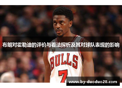 布朗对霍勒迪的评价与看法探析及其对球队表现的影响