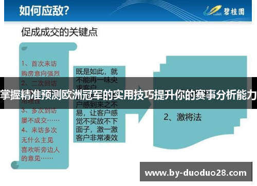 掌握精准预测欧洲冠军的实用技巧提升你的赛事分析能力