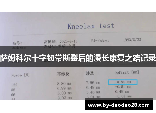 萨姆科尔十字韧带断裂后的漫长康复之路记录